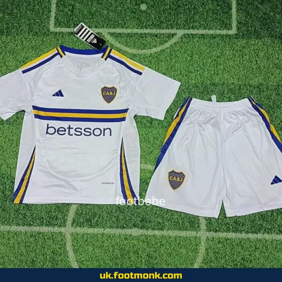 Boca Juniors Kids Away Jersey 2024-2025 White.