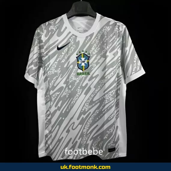 Brazil 2023 2024 goalkeeper jersey gray.