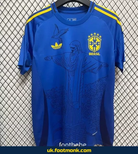 Brazil 2024 2025 retro blue jersey.