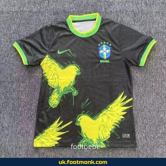 Brazil jersey 2025 2026 concept version black.