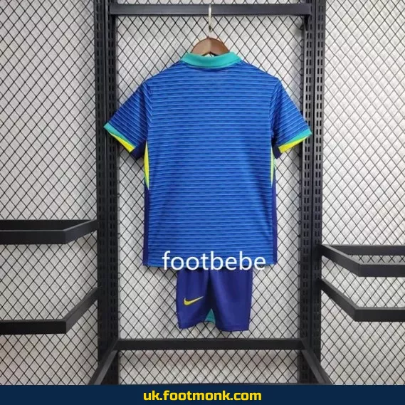 Brazil 2024 special edition blue kids' jersey.