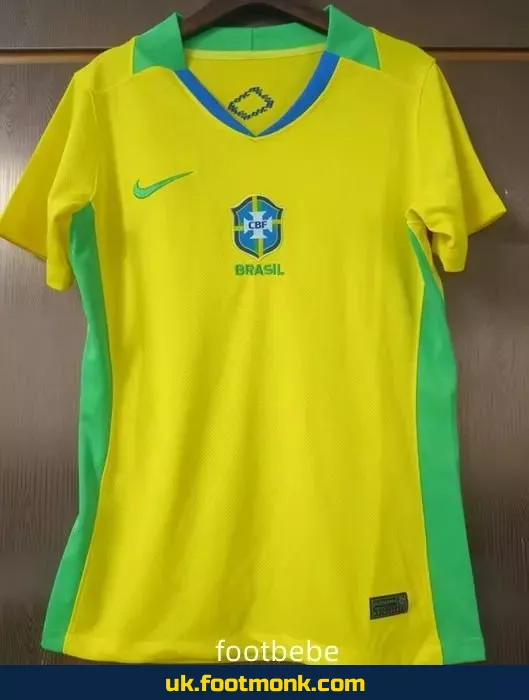 Brazil Women's 2025 yellow jersey.