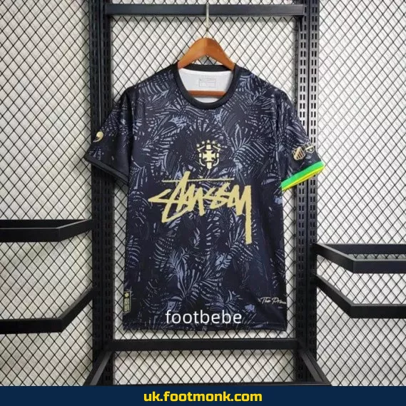 Brazil Jersey The Flea Stussy 2024 black.