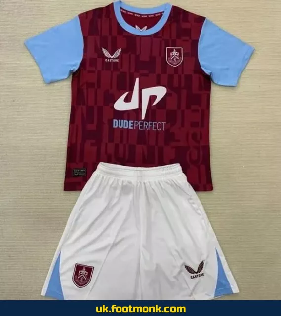 Burnley Kids Home Jersey 2024-2025.