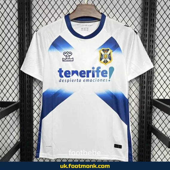 Home CD Tenerife 2024 2025 jersey White.