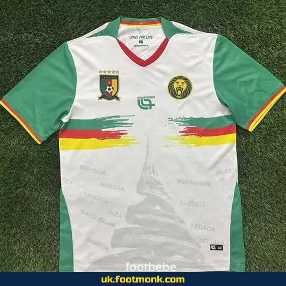Cameroon jersey 2025 2026 white.