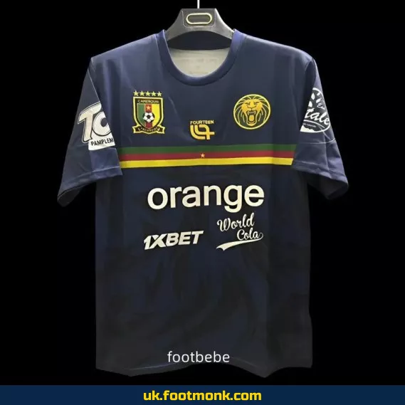 Cameroon 2025 2026 training jersey blue.