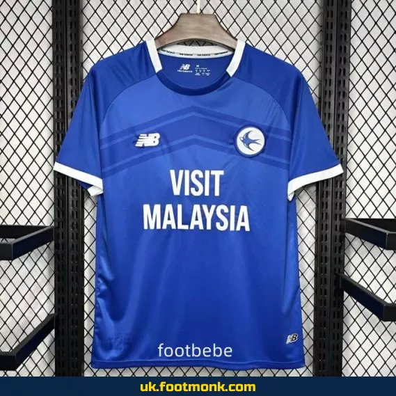 Cardiff City home jersey 2024 2025 blue.