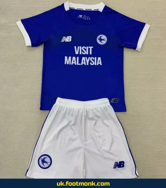 Cardiff City Kids Home Jersey 2024 2025 blue.