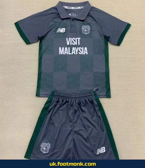 Cardiff City away jersey for kids 2024-2025.