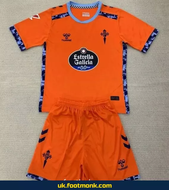 Celta de Vigo Kids 2024-2025 Third Orange Jersey.