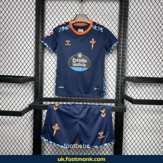 Celta de Vigo away jersey for kids 2024-2025.