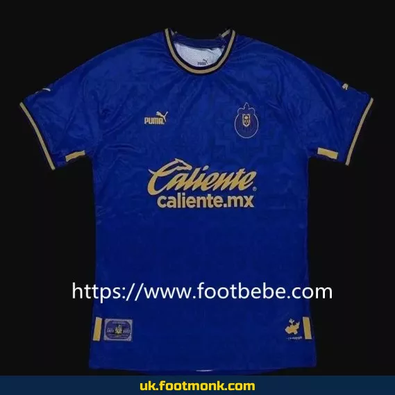 Chivas Guadalajara 100th anniversary blue jersey.