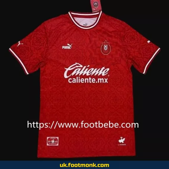 Chivas Guadalajara 100th anniversary red jersey.