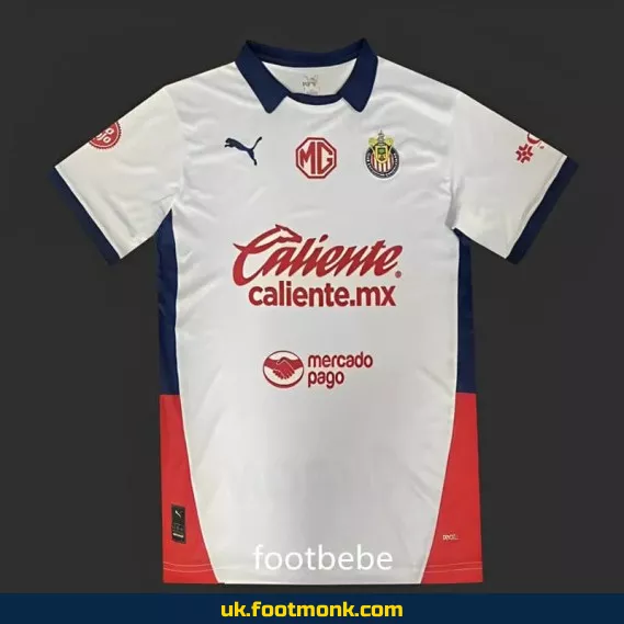Chivas Guadalajara CD 2024 2025 away white jersey.