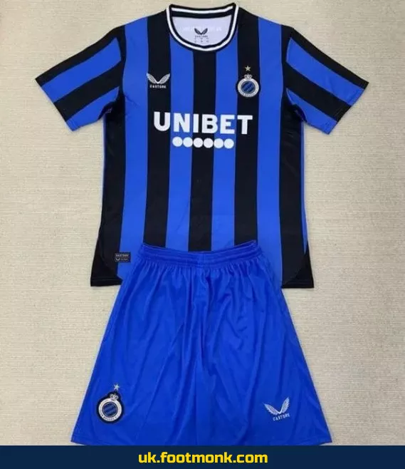 Club Bruges home jersey for kids 2024-2025.