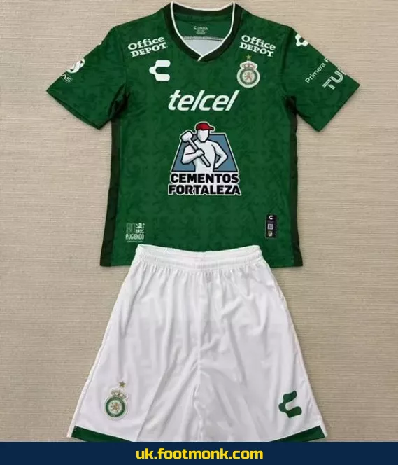 Club León F.C. Kids Jersey 2025 2026 green.