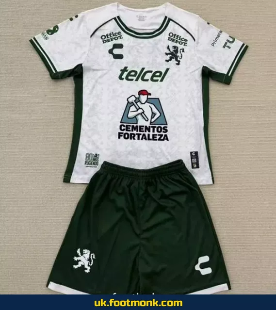 Club León F.C. Children's Jersey 2025 White.
