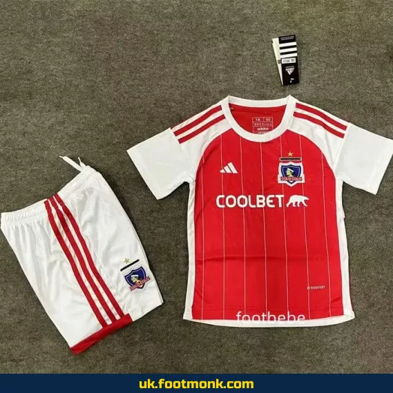 Colo-Colo Kids Jersey 2024 2025 red.