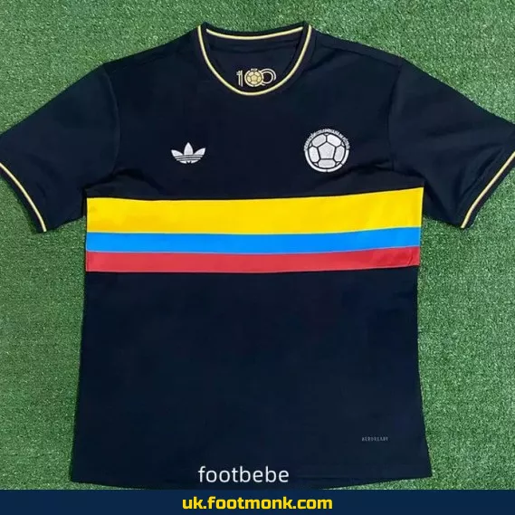 Colombia jersey 2024 2025 100 years black.