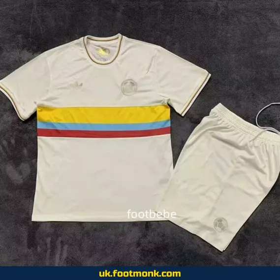Colombia jersey kids 2024 2025 100 years white.