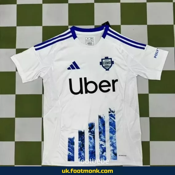 Como 1907 2024-2025 away jersey White.