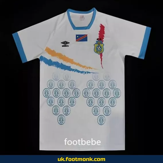 Congo 2023 2024 AFC away white jersey.
