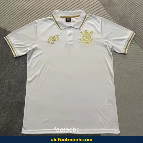 Corinthians 2025 2026 White Polo Shirt.