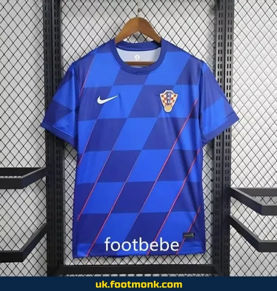 Croatia 2024 away blue jersey.