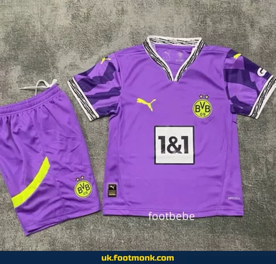 Dortmund Kids Jersey 2025 2026 Purple.
