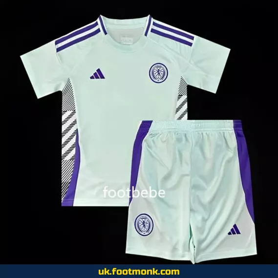 Scotland away white kids' jersey 2024.