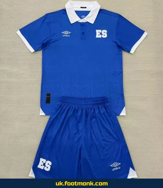 El Salvador home jersey for kids 2025 2026.