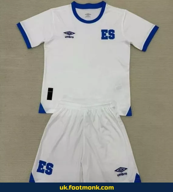 El Salvador Kids Away Jersey 2025 2026 White.