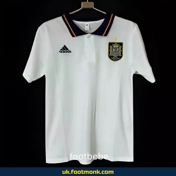 Spain 2024 polo shirt white.