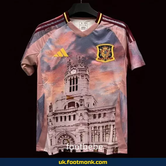 Spain Euro 2024 Jersey Cibeles Square Concept.