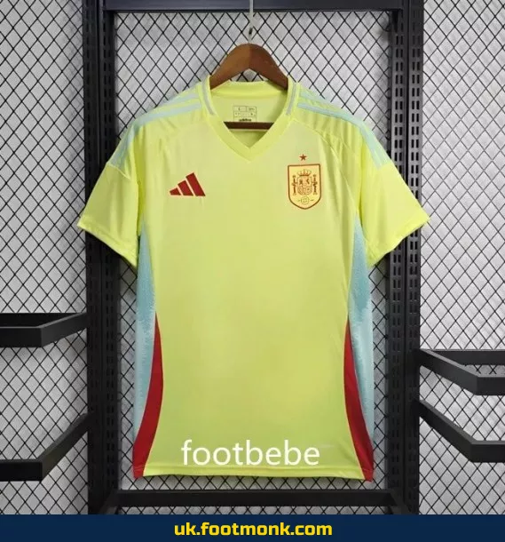Spain Euro 2024 away yellow jersey.