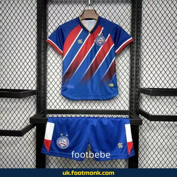 Bahia Esporte Clube Kids Away Jersey 2024 2025.