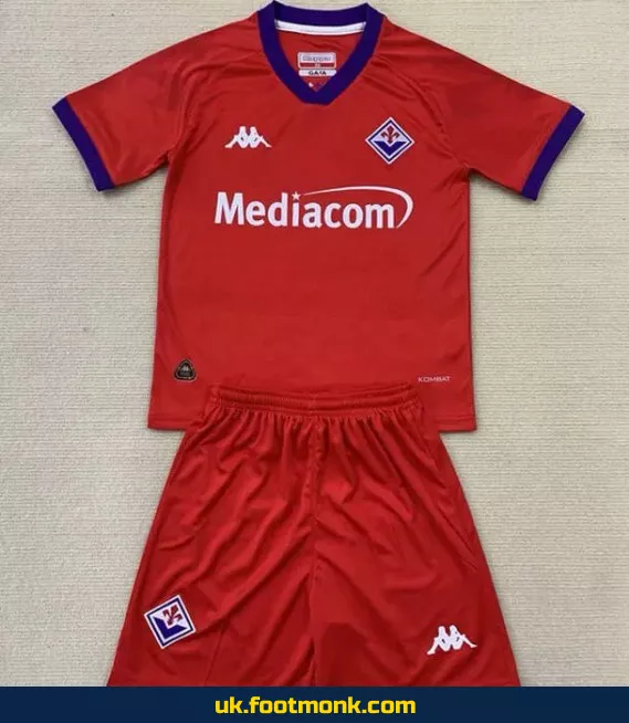 Fiorentina Kids' Jersey 2024-2025 Third red.