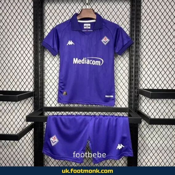 Fiorentina Kids Home Jersey 2024 2025 Purple.