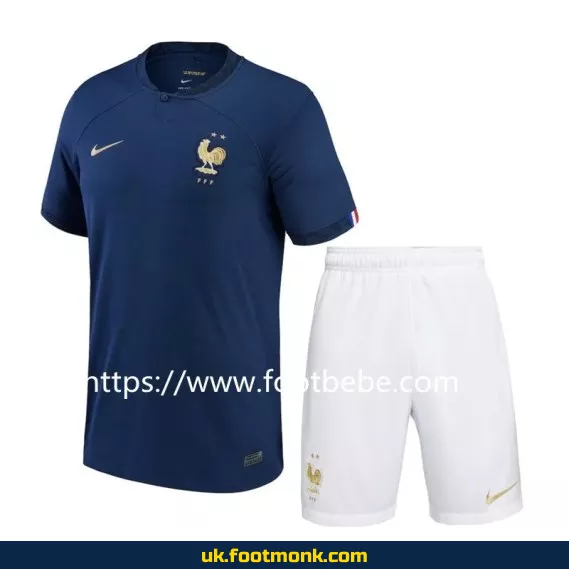 France home jersey for kids, World Cup 2022.