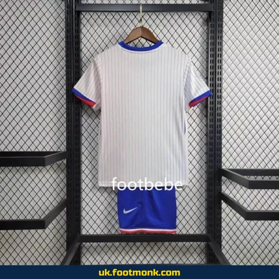 France Away Jersey Euro 2024 Kids White.