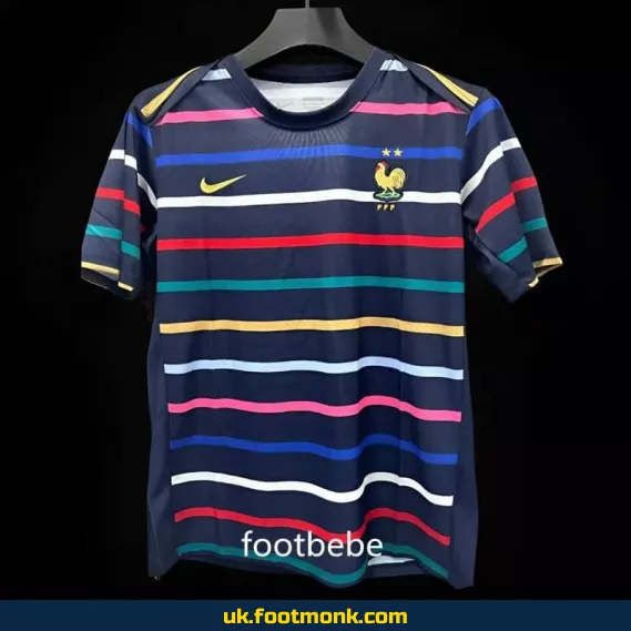France Euro 2024 training jersey with sleeve band.