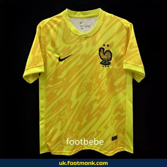 France Euro 2024 goalkeeper jersey yellow.