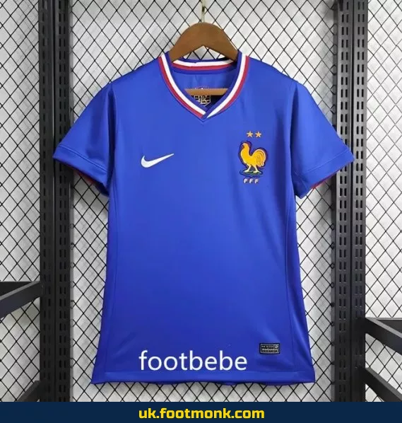 France Women's Euro 2024 home blue jersey.