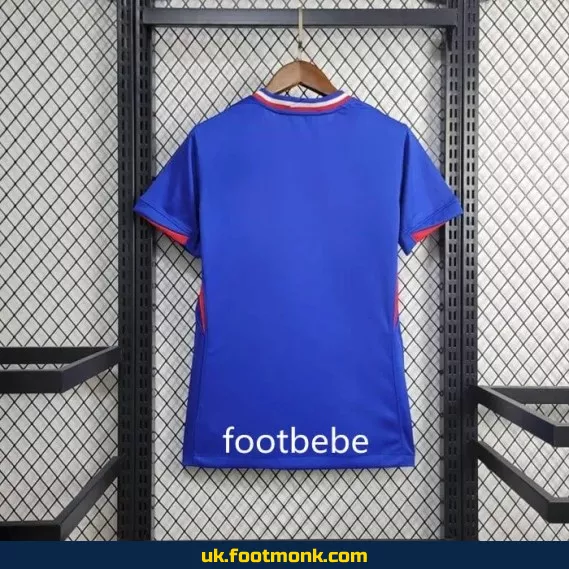 France Women's Euro 2024 home blue jersey.