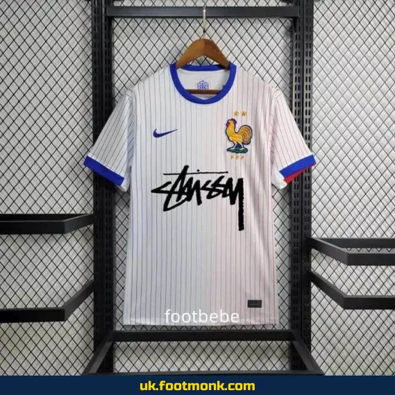 France Stussy 2024 away jersey White.