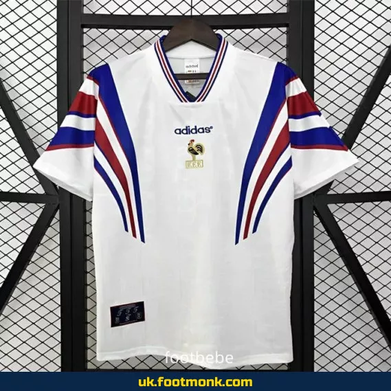 France 1996 away white vintage jersey.