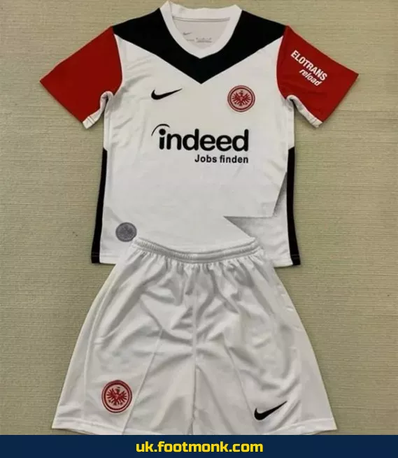 Frankfurt home jersey for kids 2024-2025 white.