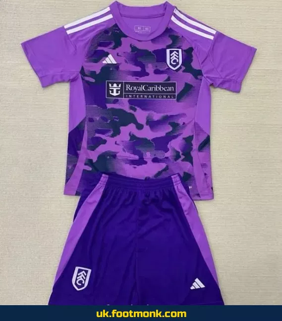 Fulham 2024-2025 Kids Third Jersey.