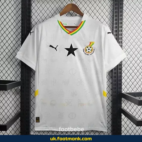 Ghana home jersey 2024 2025 White.